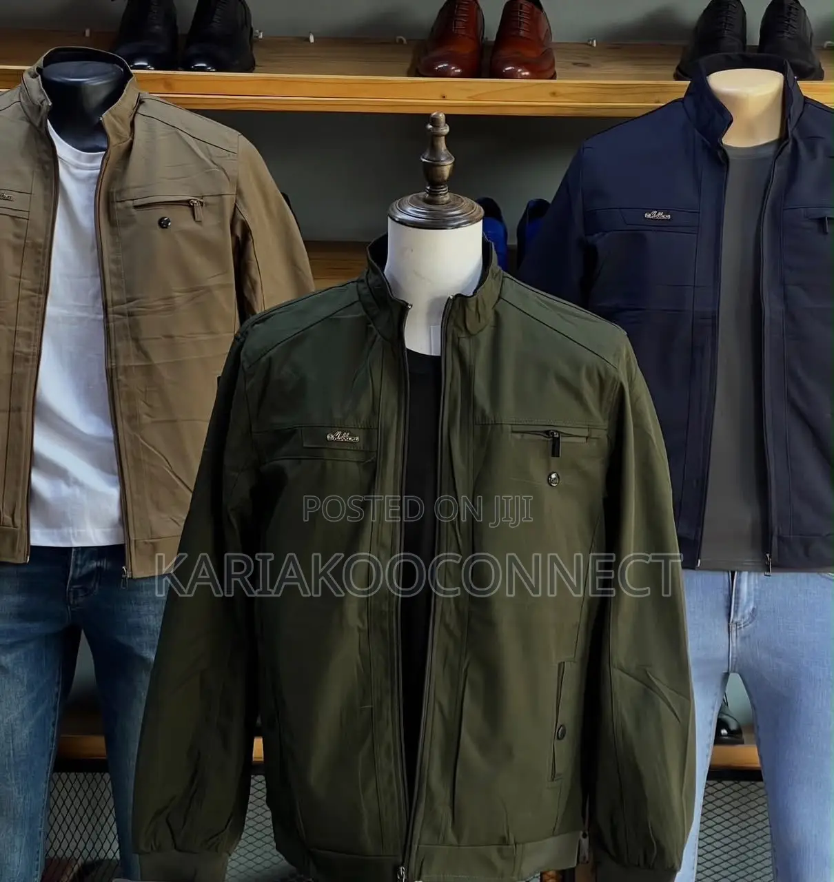 Zip-Up Knit Bomber Cardigan Jacket