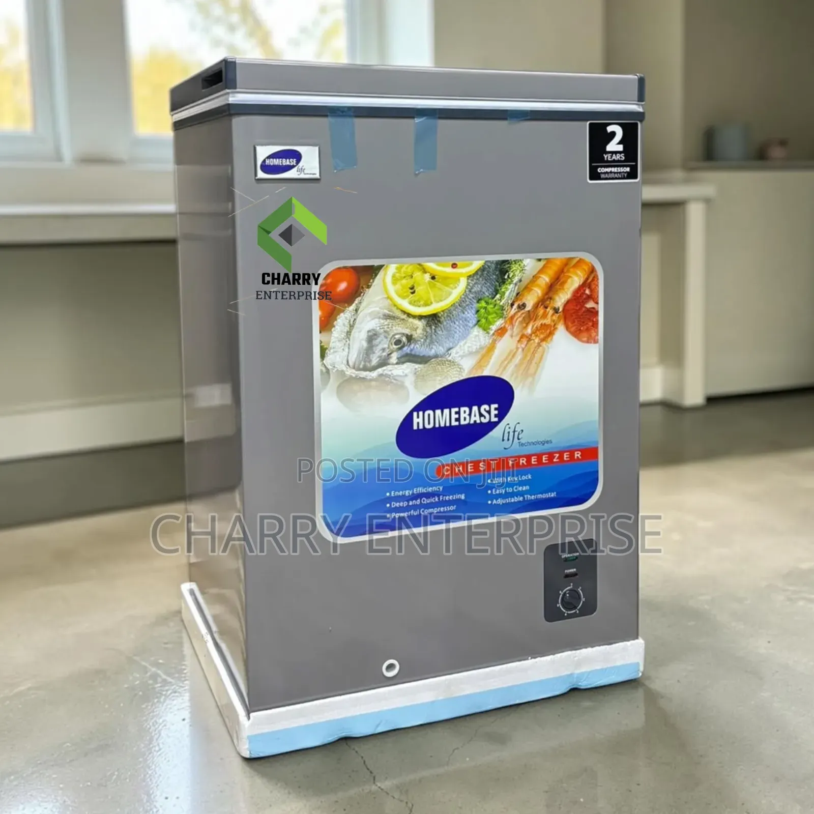 HOMEBASE Chest Freezer 100L Energy Saver Kwa Nyumbani Na Hata Biashara