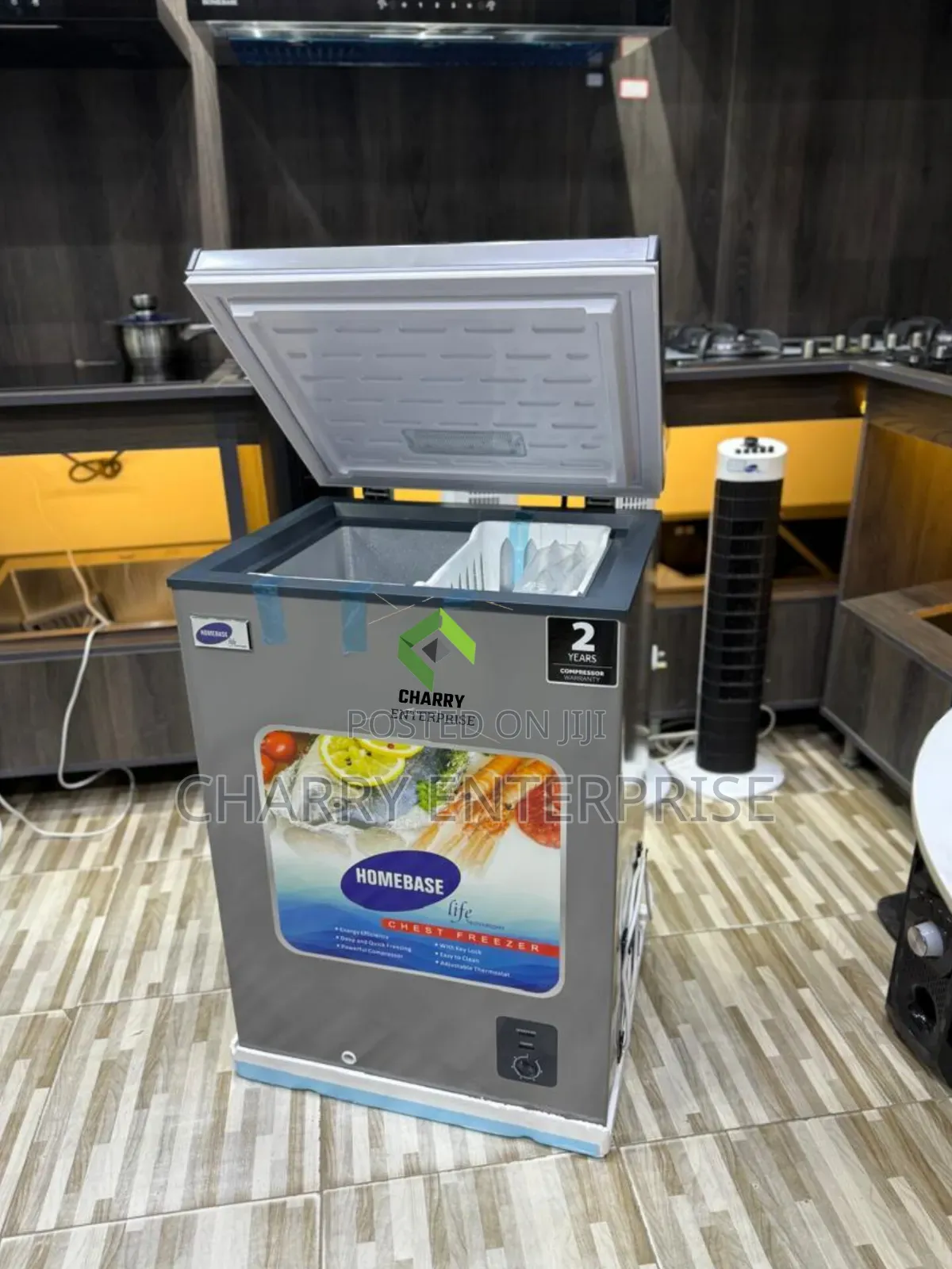 HOMEBASE Chest Freezer 100L Energy Saver Kwa Nyumbani Na Hata Biashara