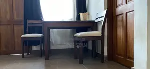 Mkulungu Studying Table With 2 Mkulungu Chairs