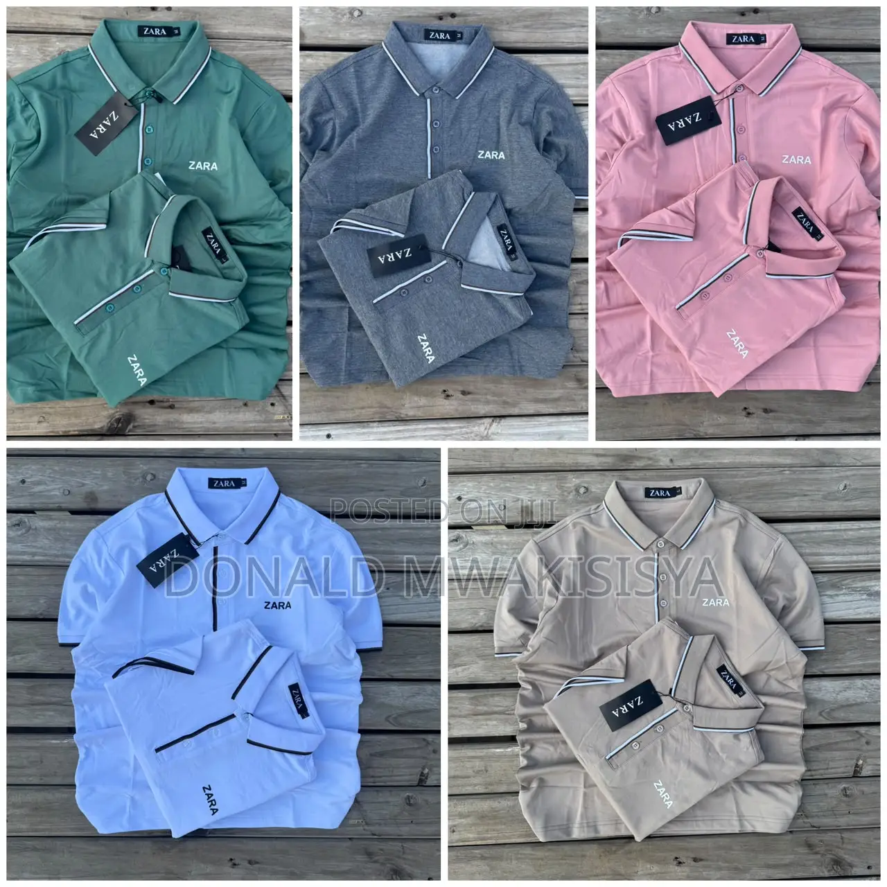 Zara Polo T-Shirts - Premium Cotton