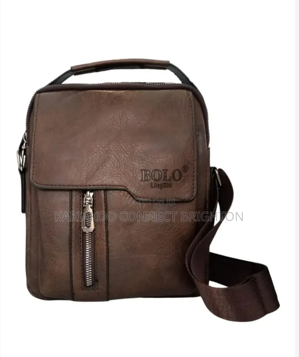 Leather Crossbody Messenger Bag