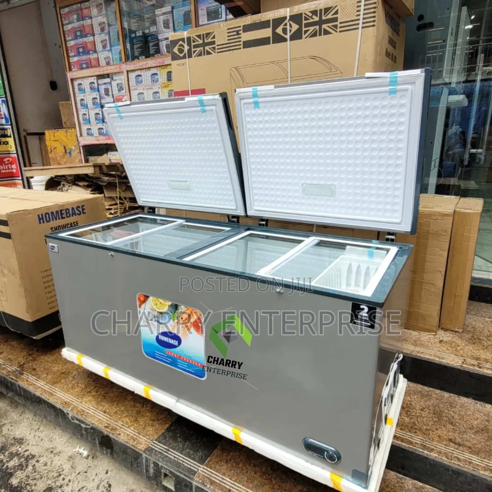 HOMEBASE Chest Freezer 2 Doors 600 Litres Kwa Biashara Hata Nyumbani