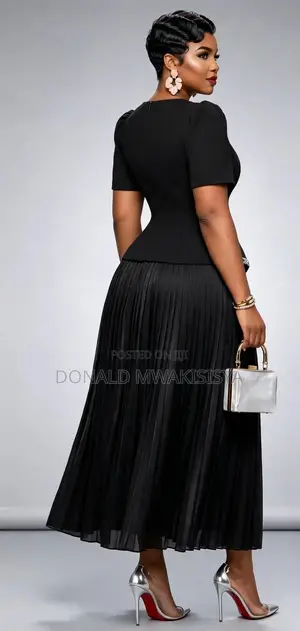 Turkey Executive Pleated Dress - Classy Office Look