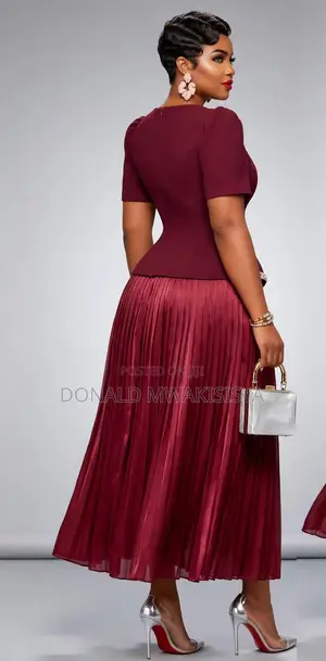 Turkey Executive Pleated Dress - Classy Office Look
