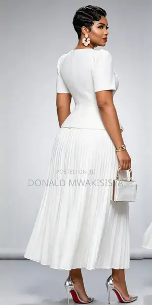Turkey Executive Pleated Dress - Classy Office Look