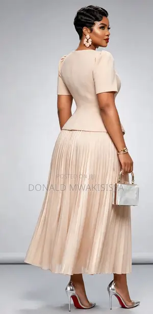 Turkey Executive Pleated Dress - Classy Office Look