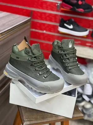 Olive Green High-Top Hiking Boots