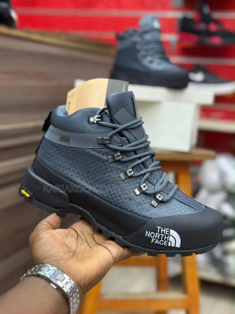 Olive Green High-Top Hiking Boots