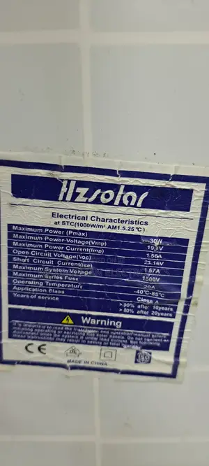 Hz Solar Panels 30 Watts