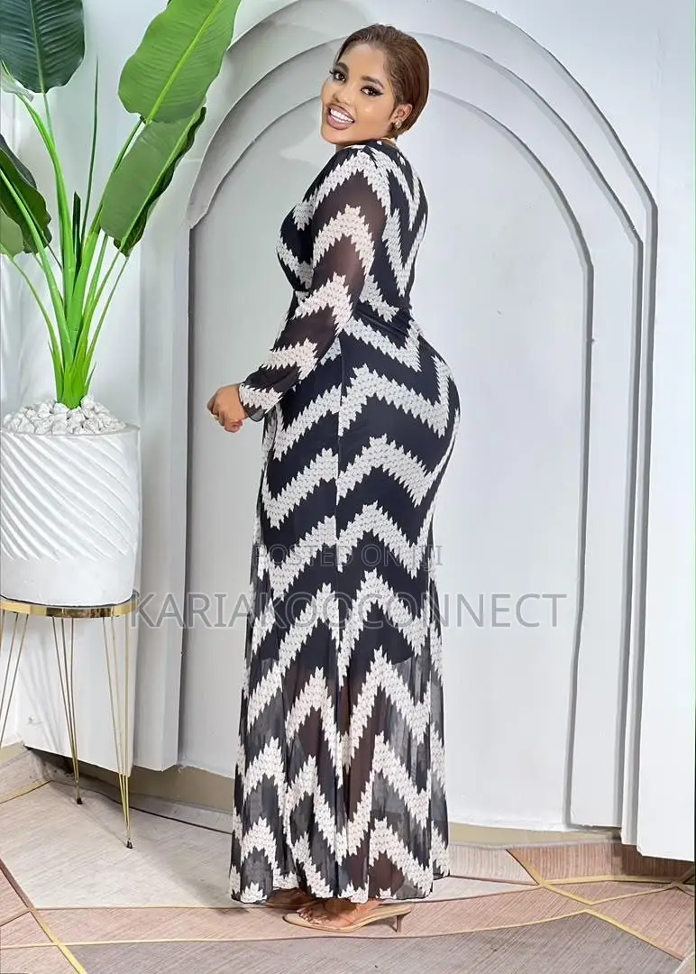 Zigzag Chevron Maxi Dress