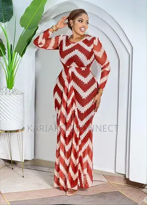 Zigzag Chevron Maxi Dress