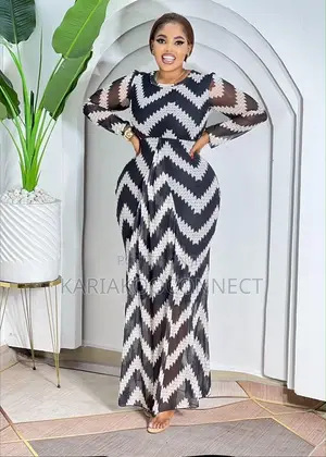 Zigzag Chevron Maxi Dress