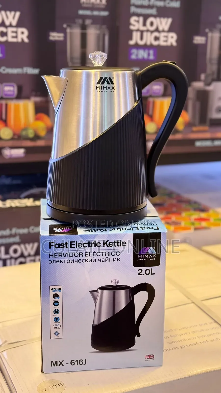 2ltrs Mimax Electric Water Kettle (Mx-616j)