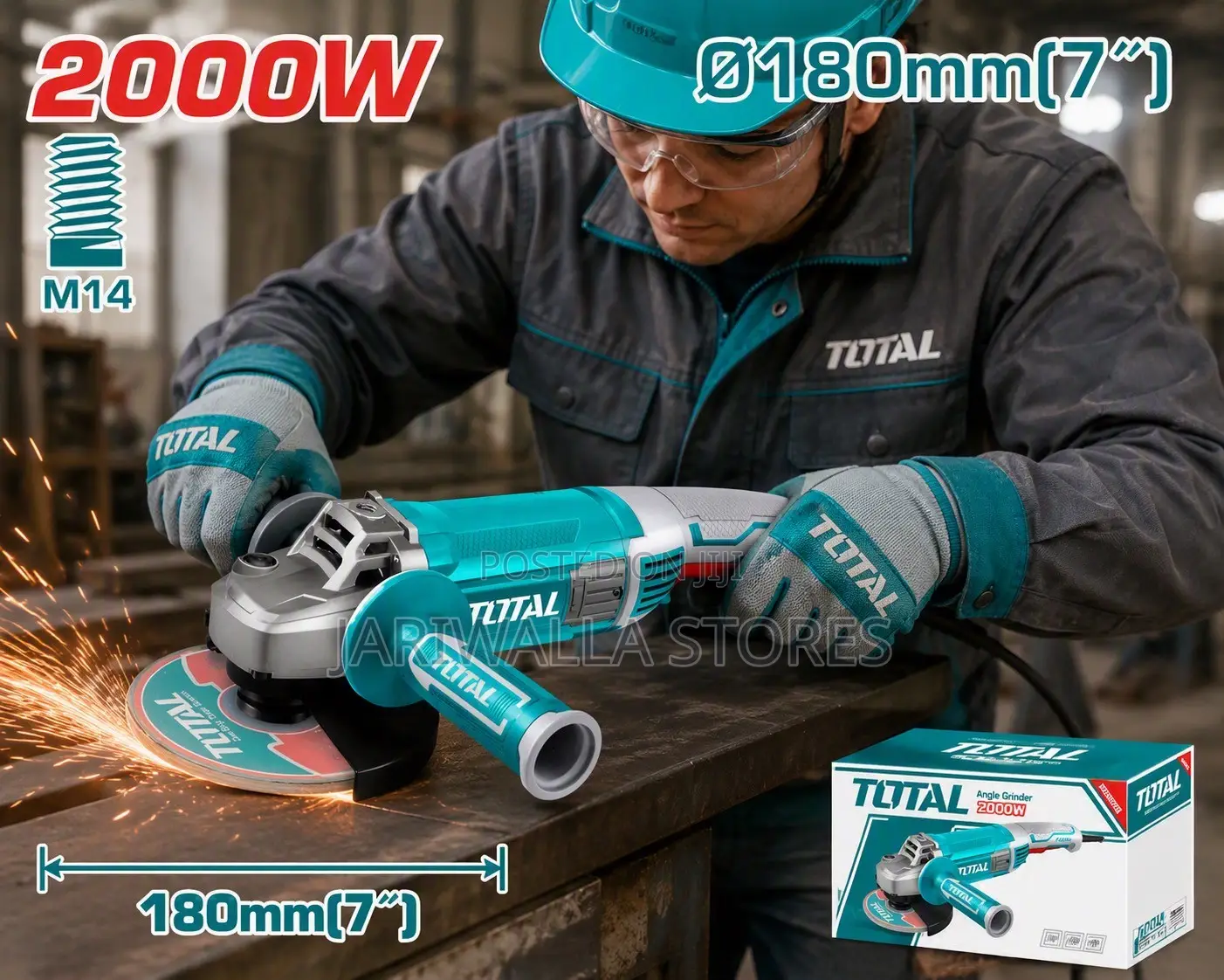 TOTAL Angle Grinder 2000W