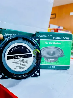 SEMTONI CAR Sound System Inch 4” Dual Cone Mounting Car Speaker 60W