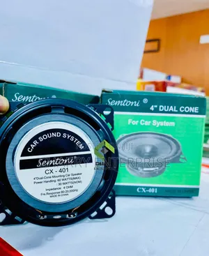 SEMTONI CAR Sound System Inch 4” Dual Cone Mounting Car Speaker 60W