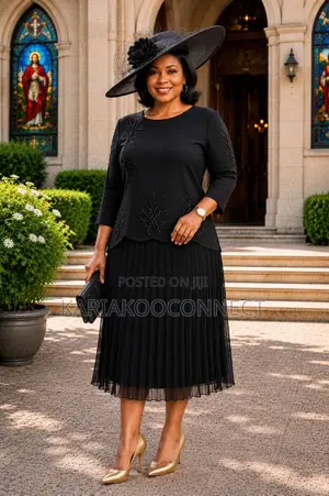 Beaded Pleated Midi Dress