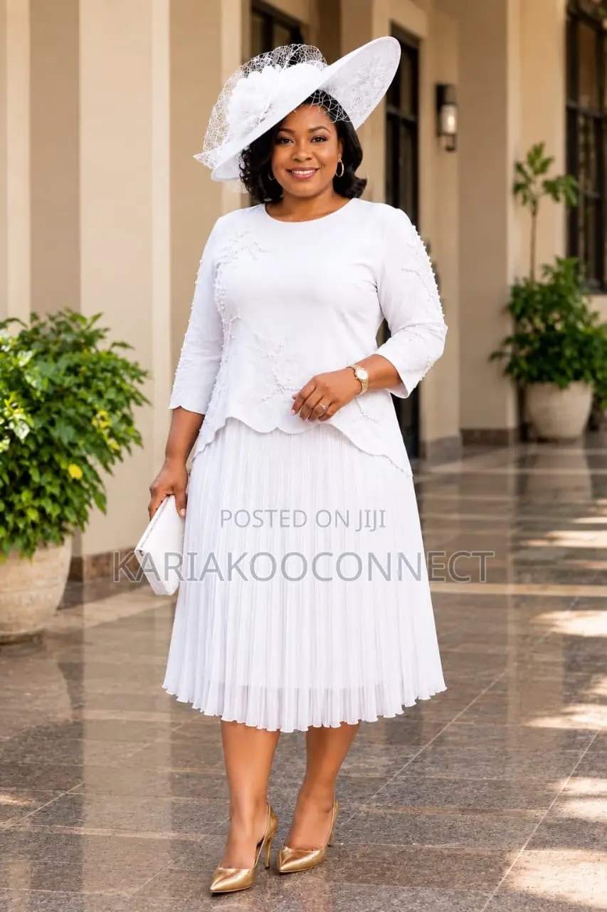 Beaded Pleated Midi Dress