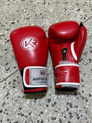 Kangrui 12oz Hand Made Red Boxing Gloves