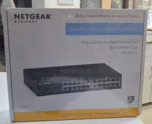 NetGear GS324 24-Port Gigabit Ethernet Unmanaged Switch (Metal Case)