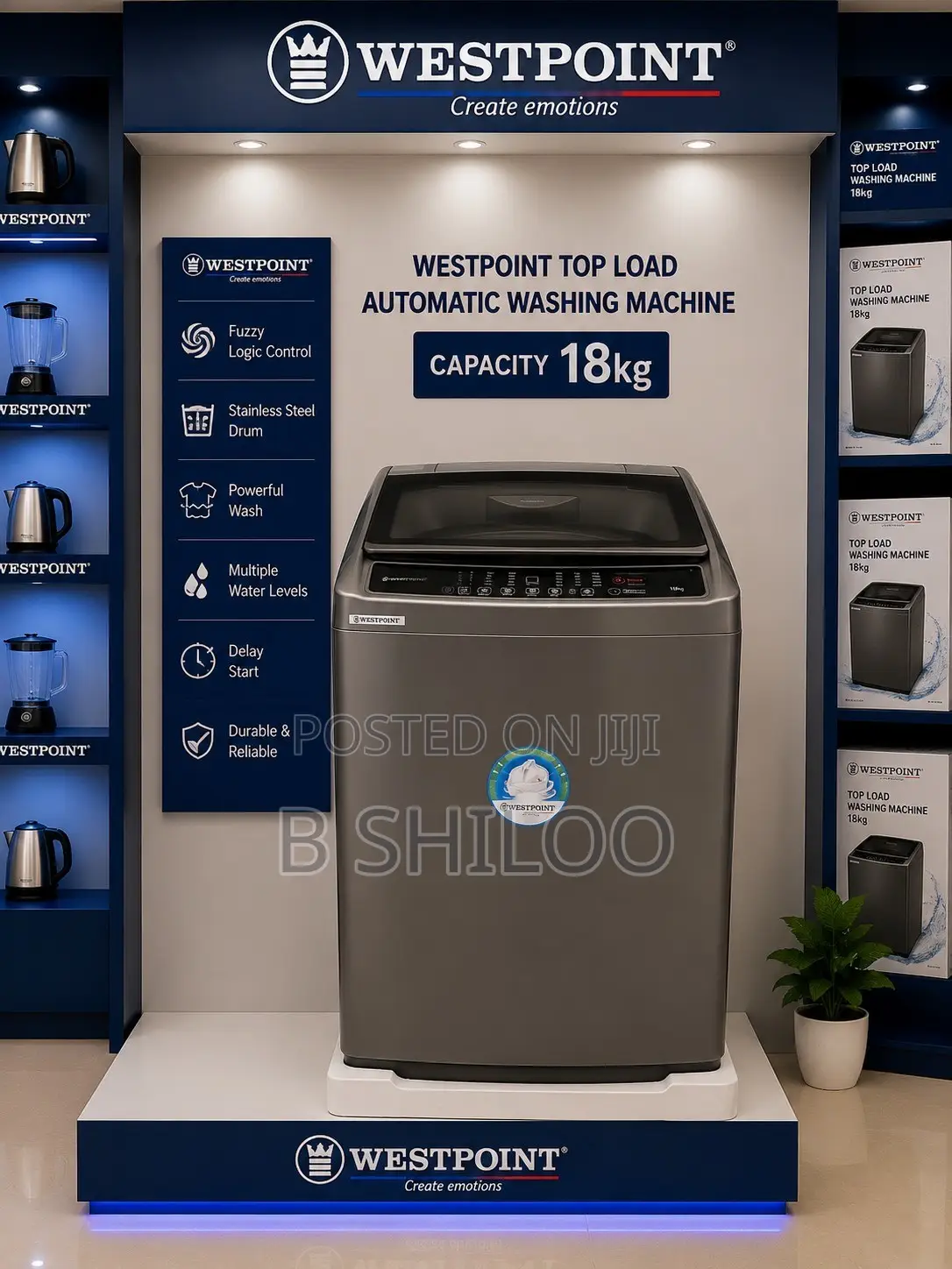 Westpoint 18kg Top Load Washing Machine