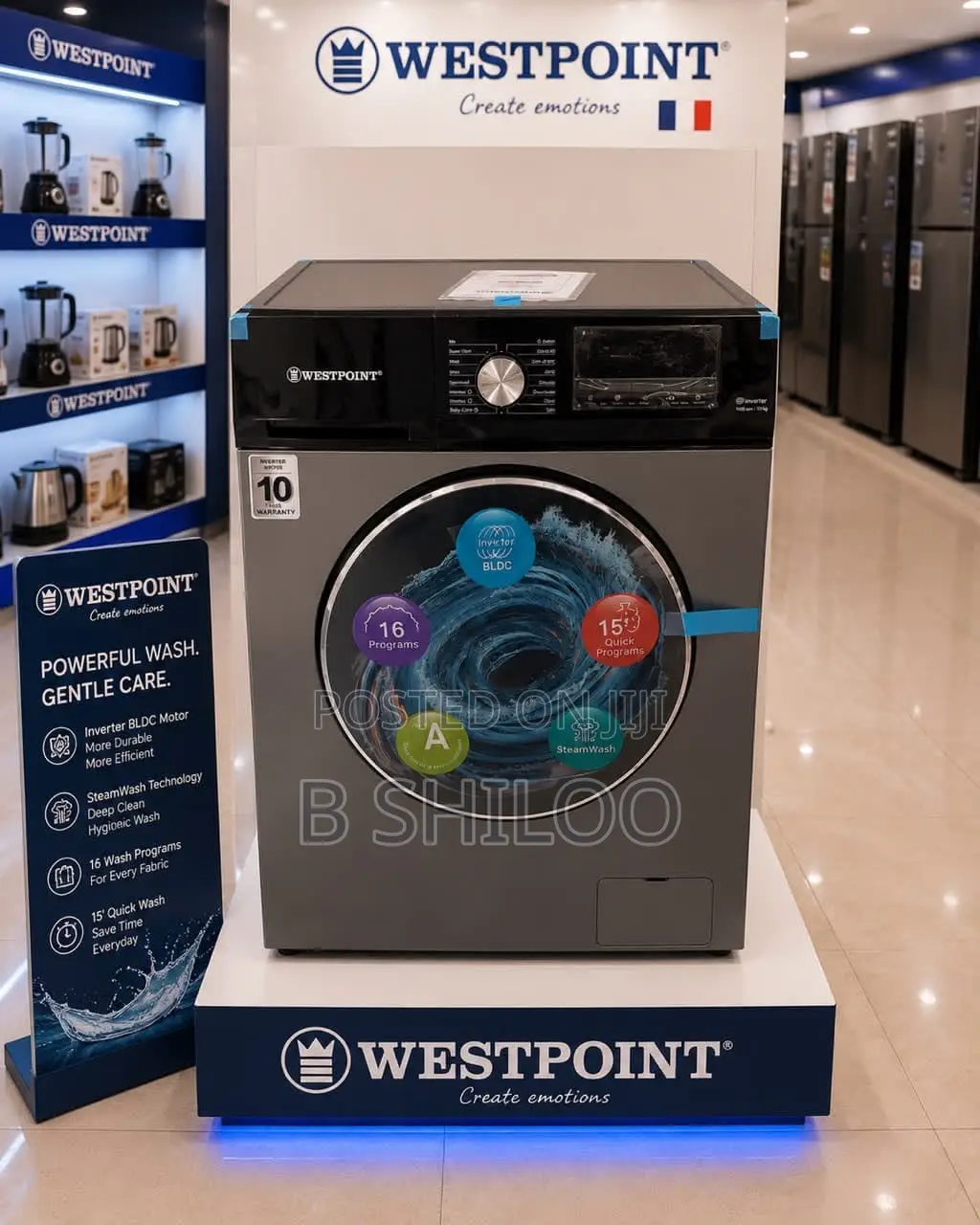 Westpoint Front Load Washing Machine 9kg