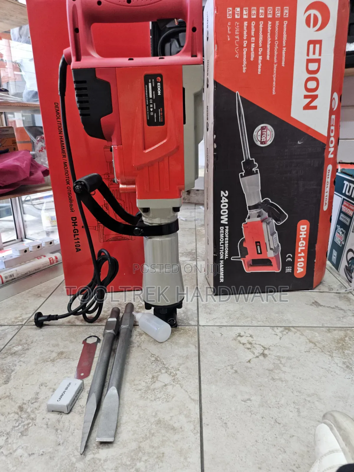 Edon Demolition Hammer/Diga 2400w 110a