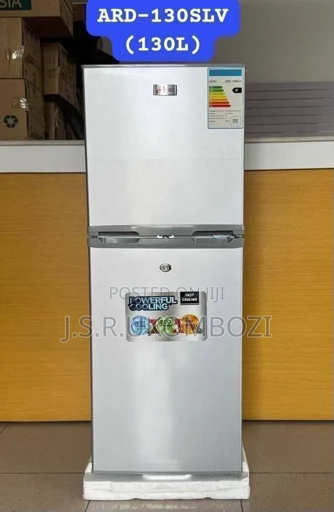 *Aero Double Door Refrigerator 130l (Ard-130slv) *