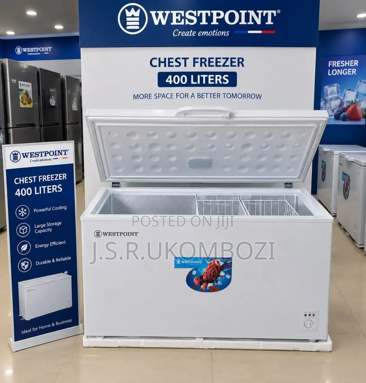 West Point
Freezer 
Back in STOCK
400Litres
Model WBS 4325