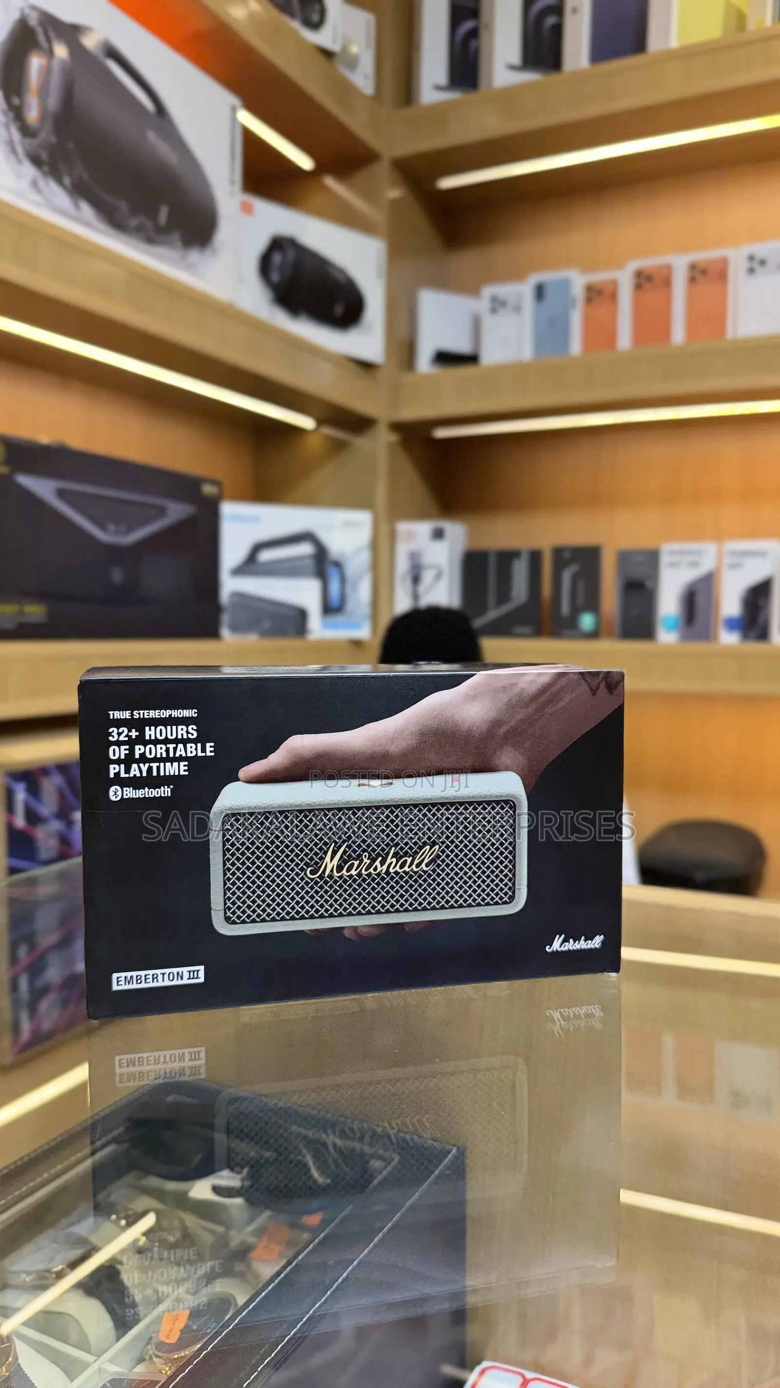 Marshall Emberton III Portable Bluetooth Speaker – Cream (Brand New)