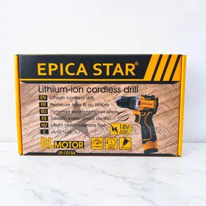 Epica Star 18V Cordless Drill EP-10184 – Lithium Battery, LED Light