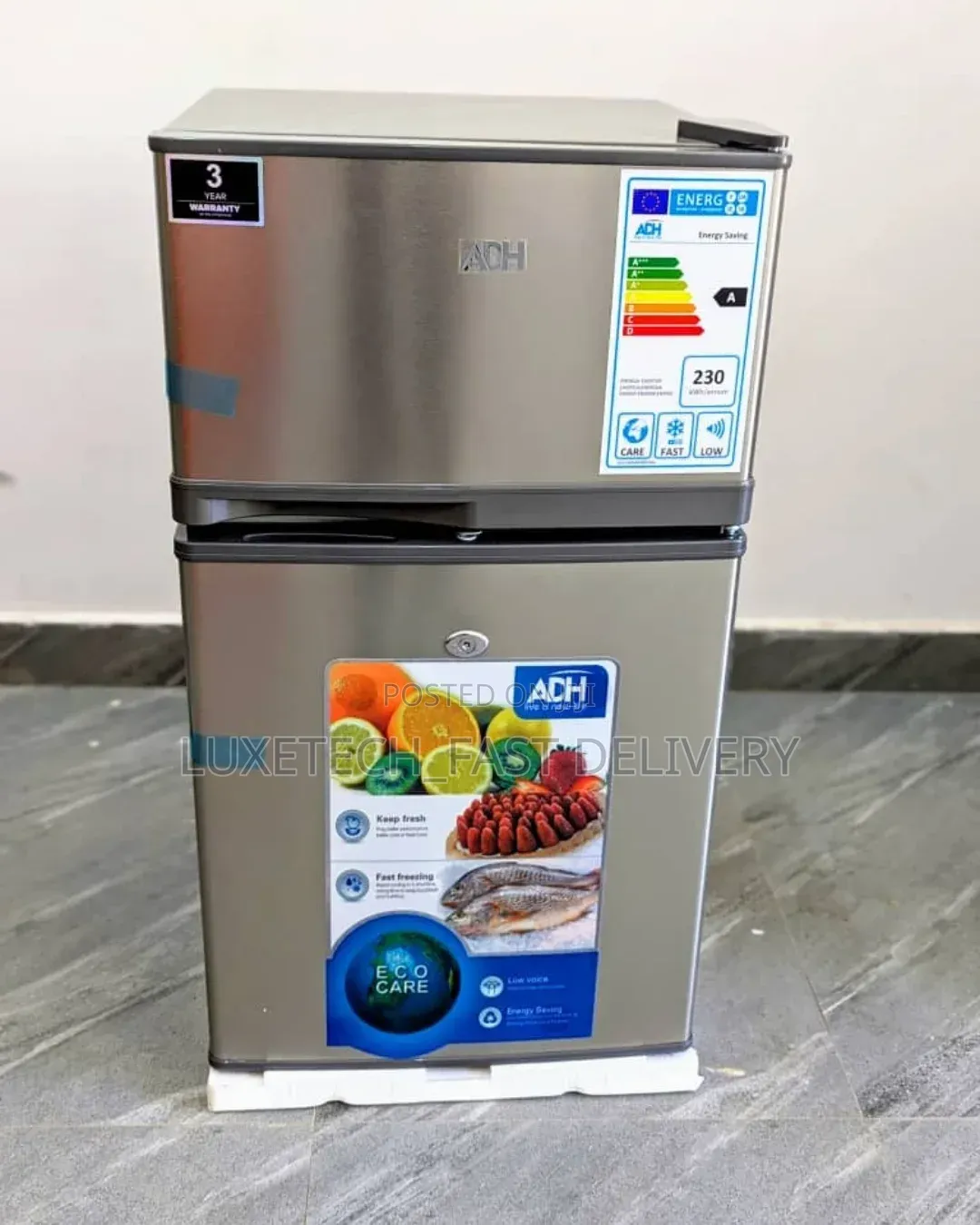 Adh Fridge 100L Double Door
