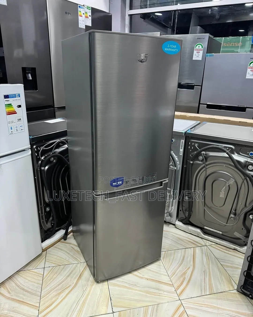 Mr UK 247L Non-Frost Combi Refrigerator Double Door