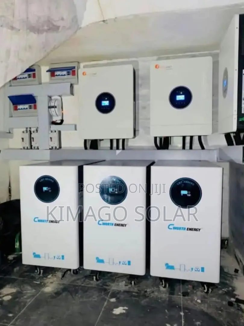 Solar Backup System Full Set 14 Panels, 15kw Lithium 12kw Inverter