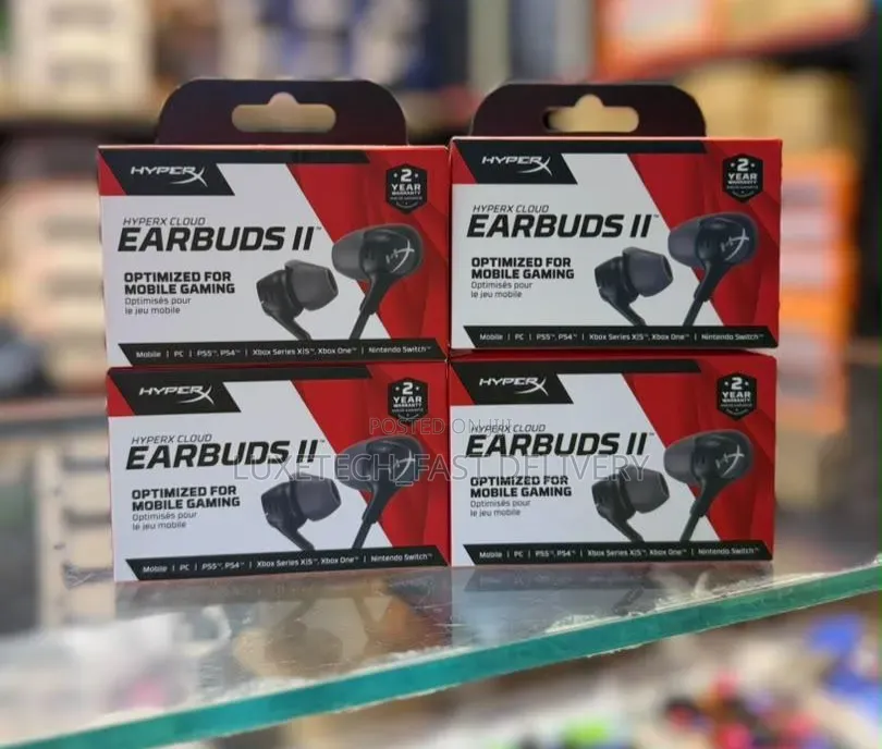 HyperX Cloud Earbuds II Wired Gaming Earphones - PC, PS5, PS4, Xbox