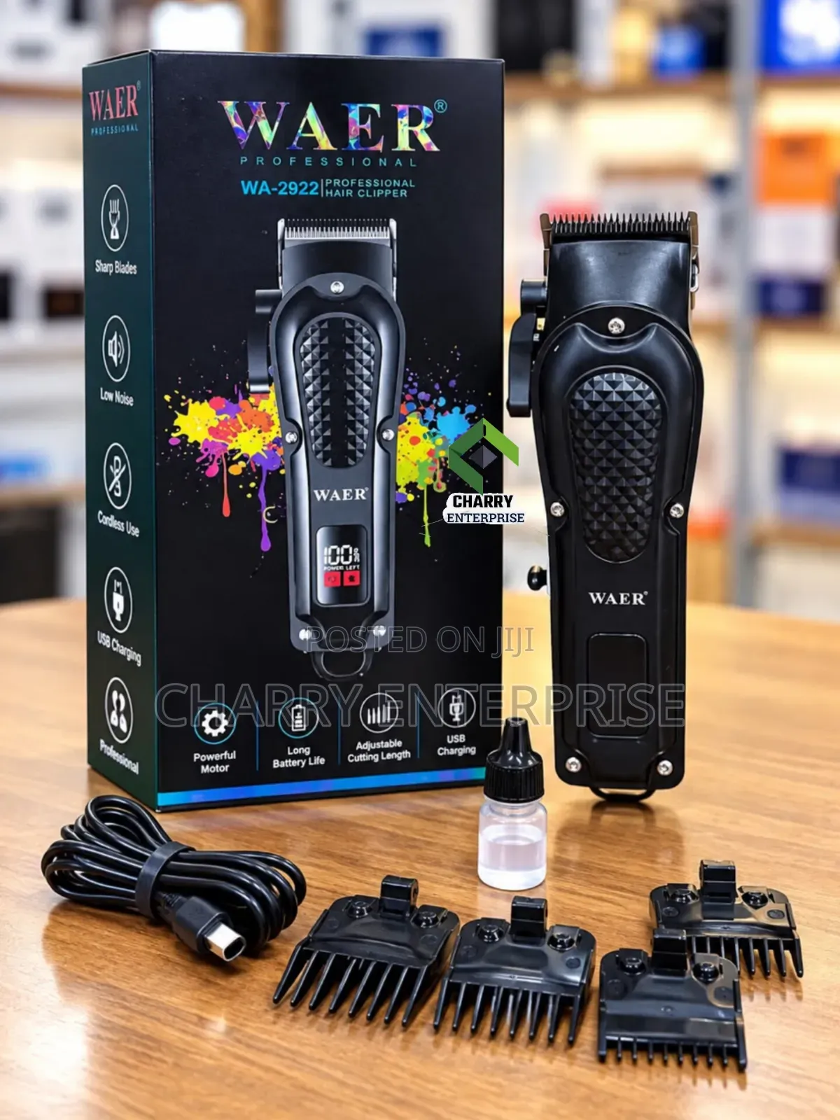 WAER Professional Hair Clipper Rechargeable WA 2922 Kunyoa Ya KUCHAJI