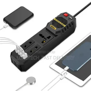 200W Car Power Inverter – DC to AC Converter With USB and AC Outlets