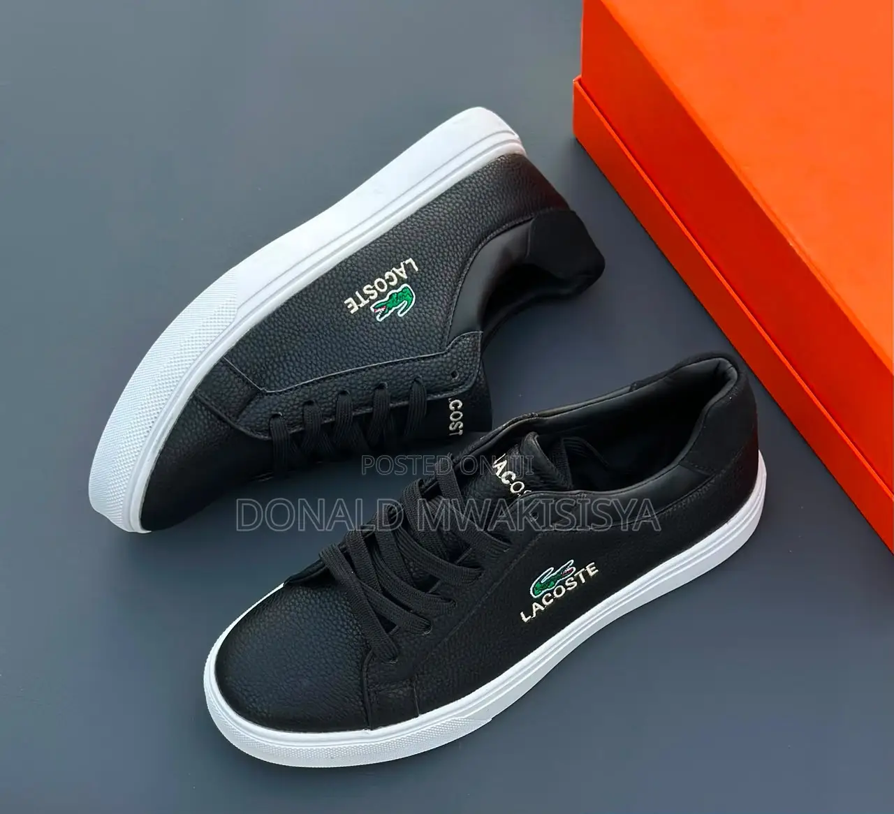 Lacoste Leather Sneaker + Santoni Milano - Original Box