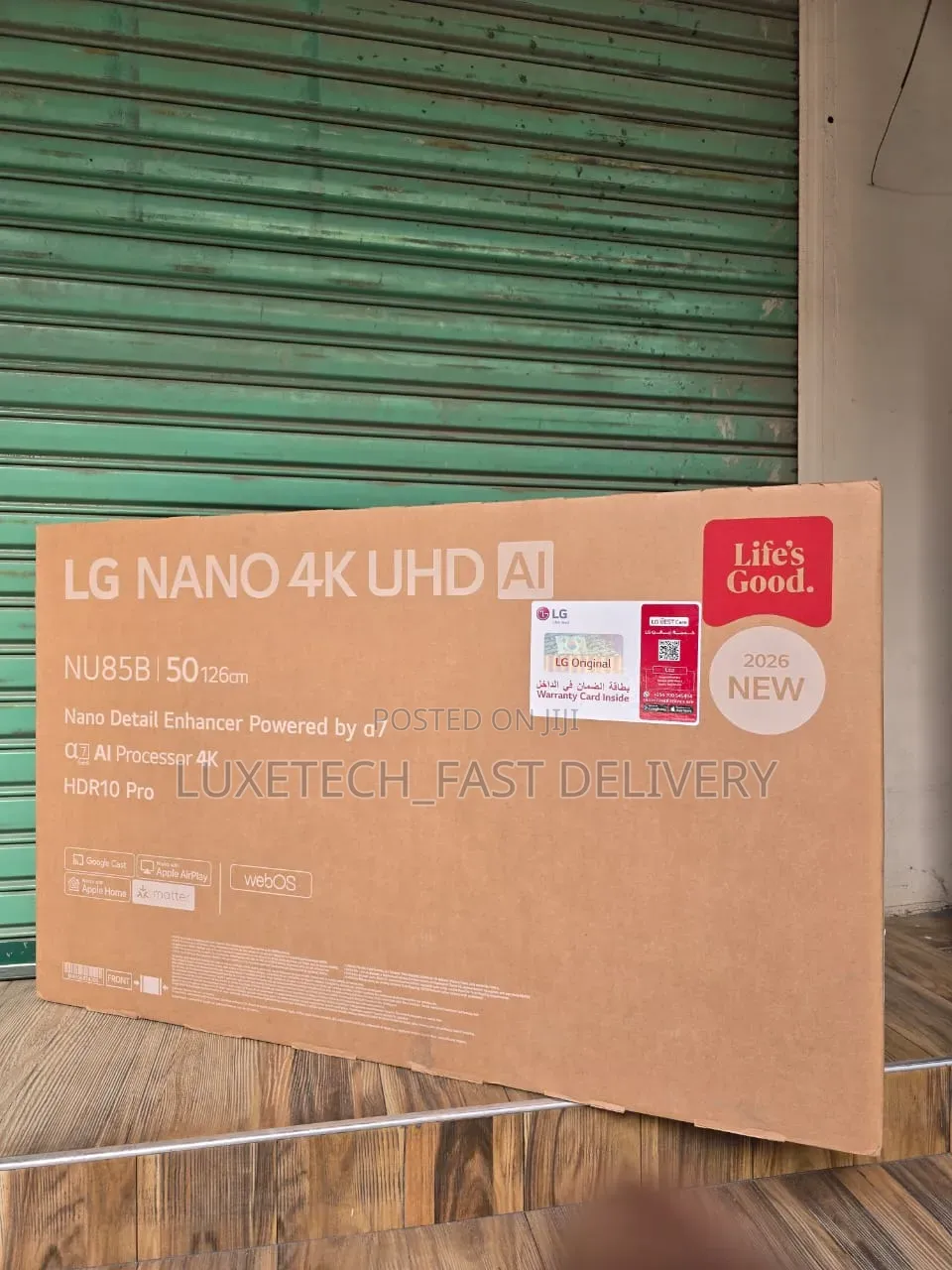 LG 50" NanoCell NU85 Smart TV – AI webOS, HDR10 Pro, Gaming Optimizer
