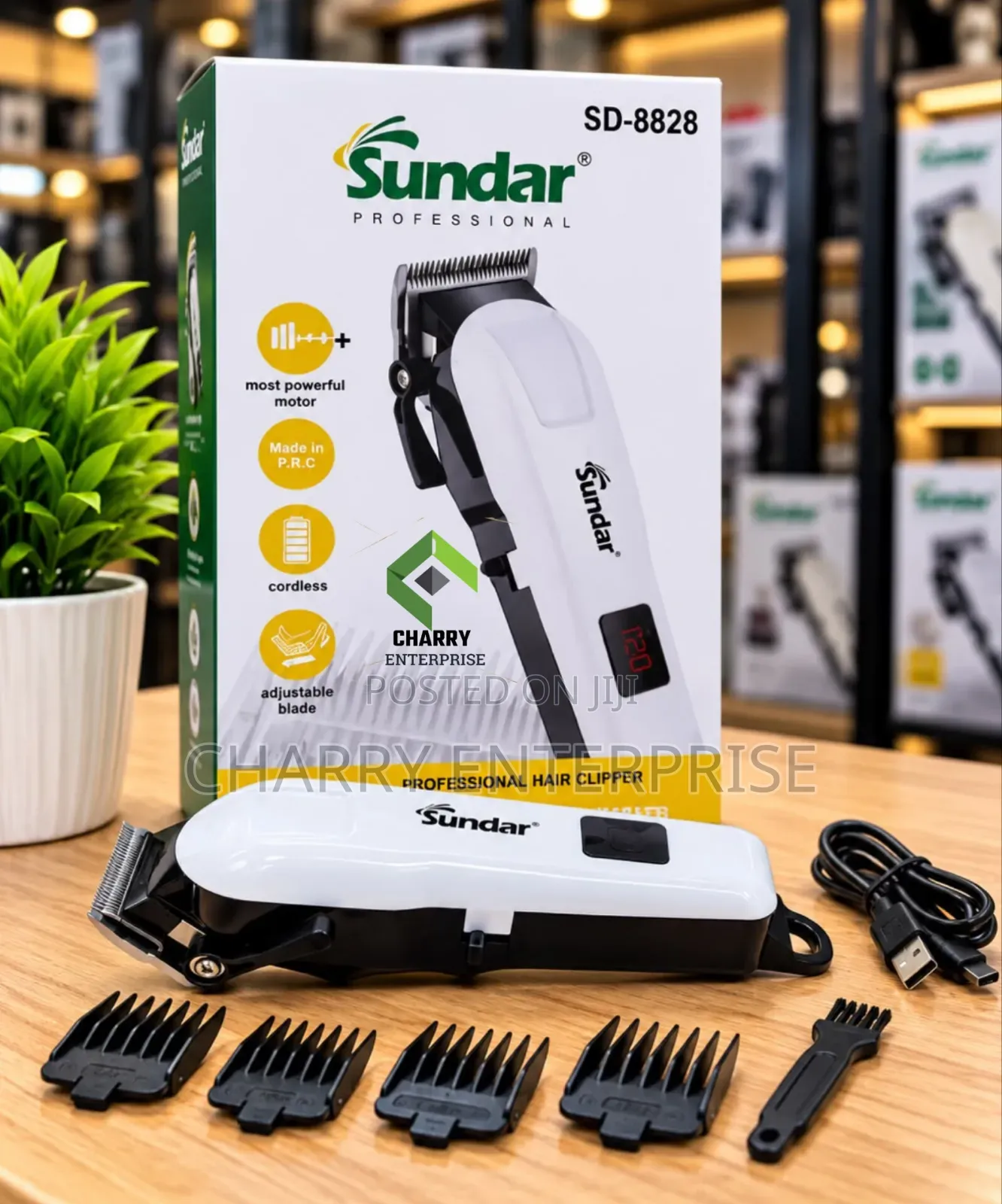 SUNDAR Rechargeable Hair Clipper MASHINE YA Kunyoa Ya KUCHAJI