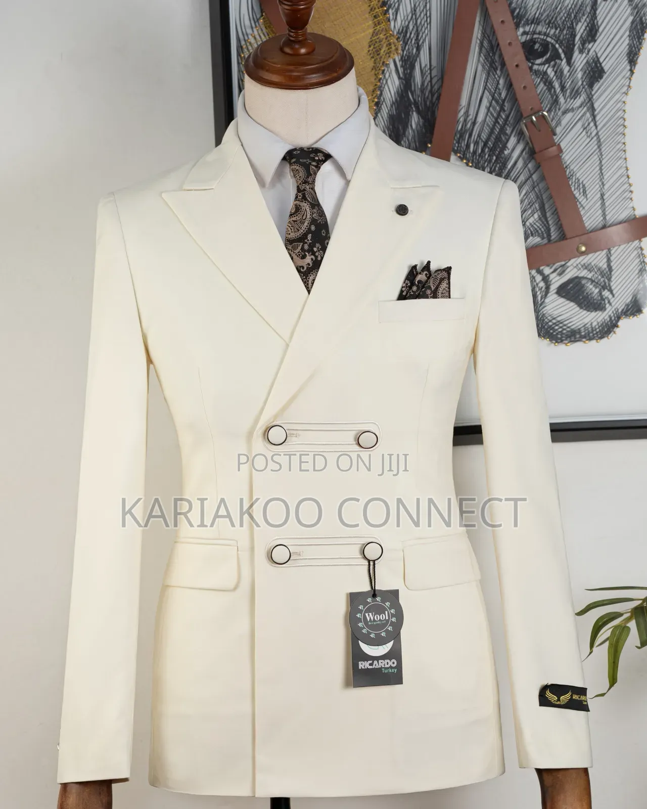 The Tailored Look Cream Suit