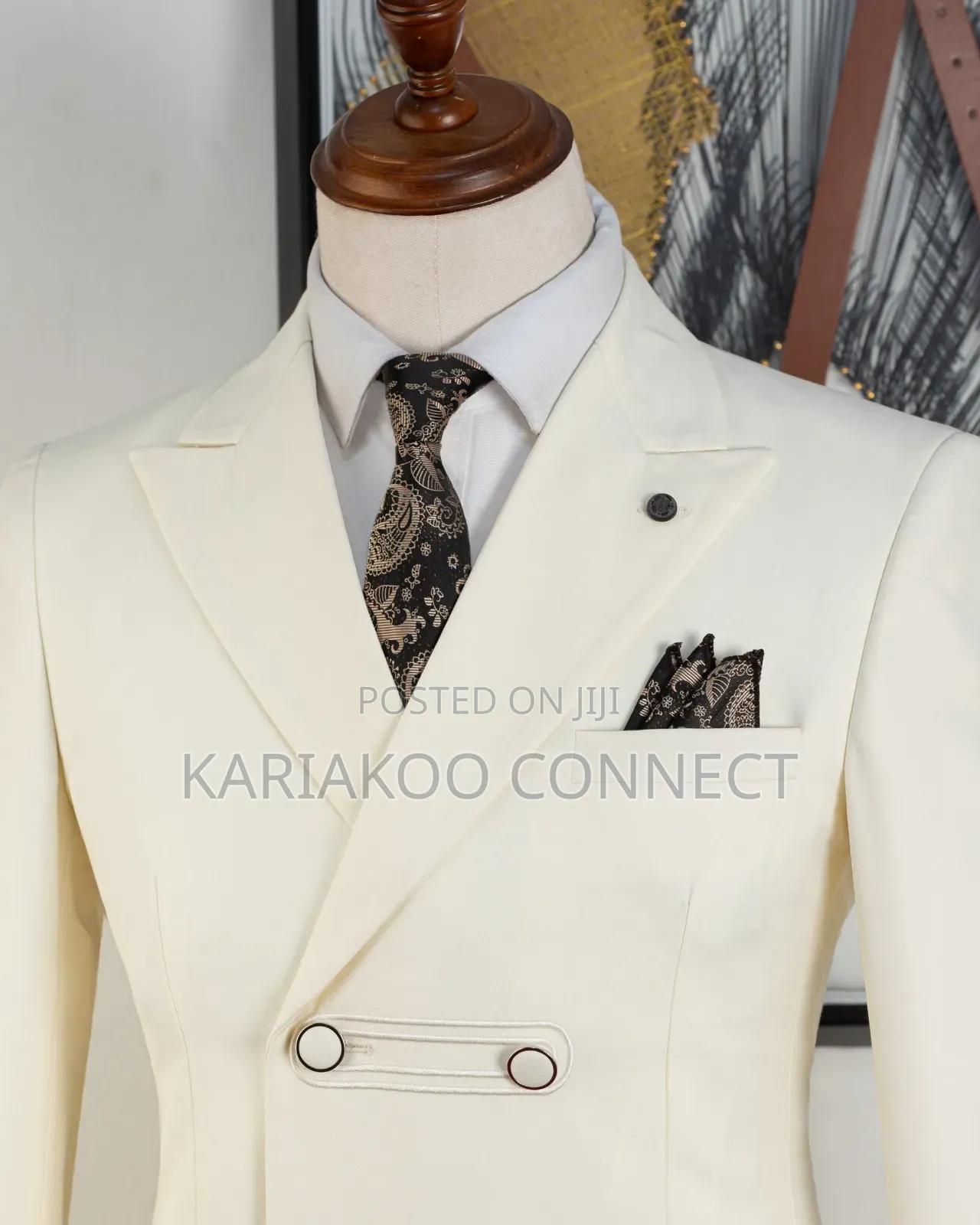 The Tailored Look Cream Suit
