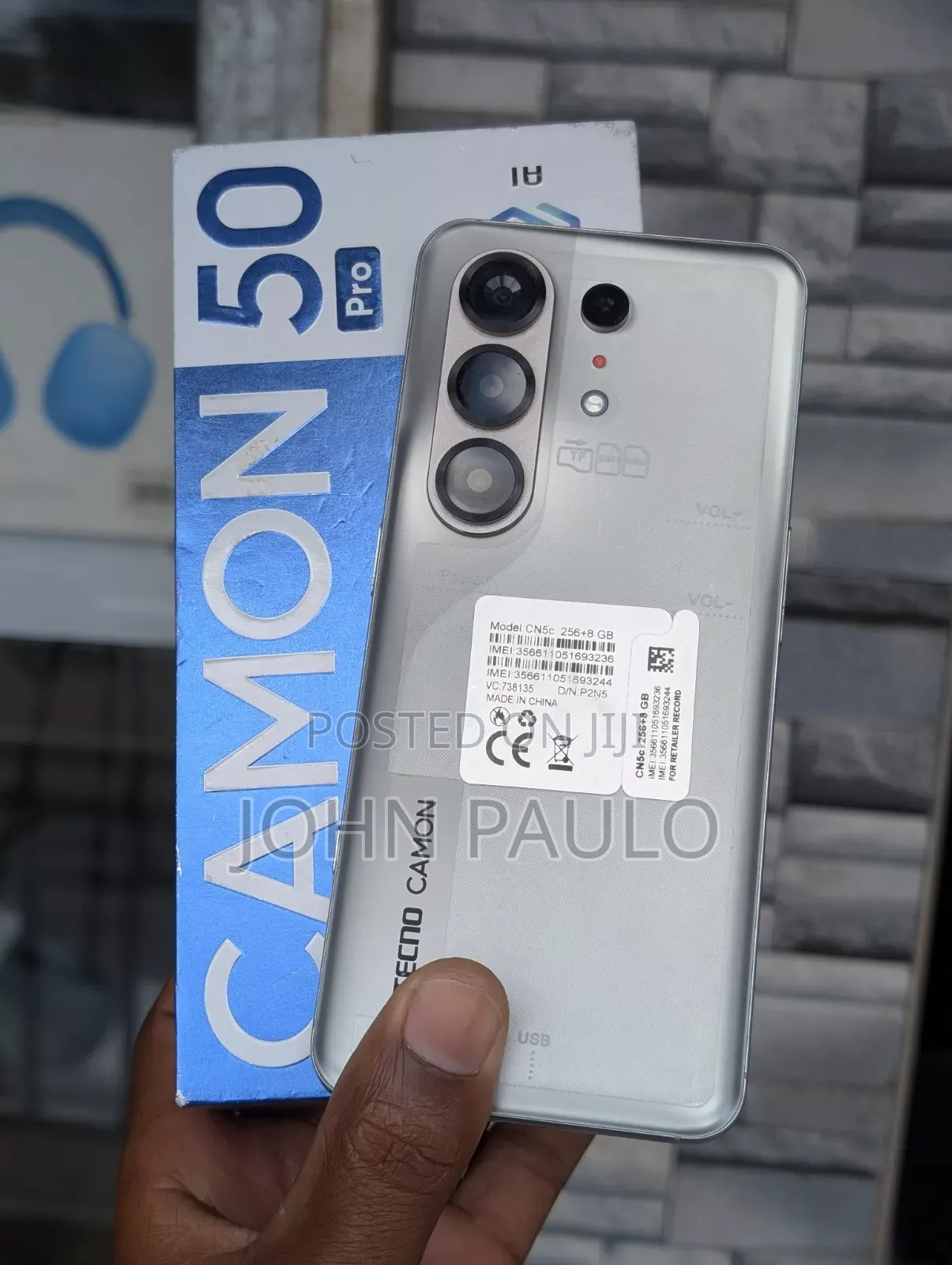 New Tecno Camon 50 Pro 256 GB Silver