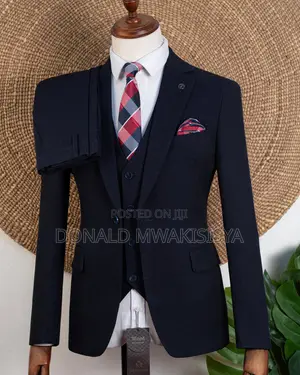 Premium 3-Piece Turkey Suit - Joselino Wool - Navy Blue