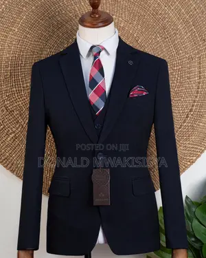 Premium 3-Piece Turkey Suit - Joselino Wool - Navy Blue