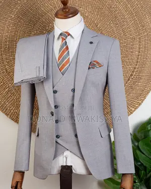 Premium 3-Piece Turkey Suit - Light Grey - Joselino
