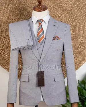 Premium 3-Piece Turkey Suit - Light Grey - Joselino
