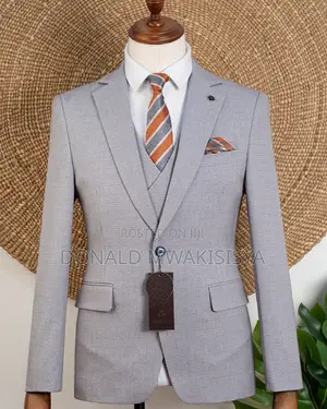 Premium 3-Piece Turkey Suit - Light Grey - Joselino