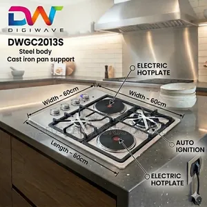 *DIGIWAVE BUILT IN 2Gas + 2 Plate Burner at 260,000*